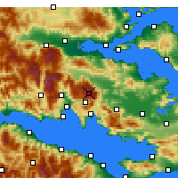 Nearby Forecast Locations - Mont Parnasse - Carte