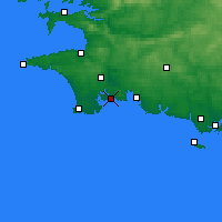 Nearby Forecast Locations - Bénodet - Carte