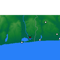 Nearby Forecast Locations - Porto-Novo - Carte