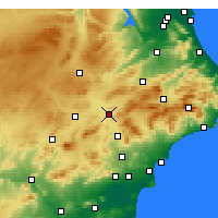 Nearby Forecast Locations - Villena - Carte