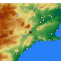 Nearby Forecast Locations - Totana - Carte