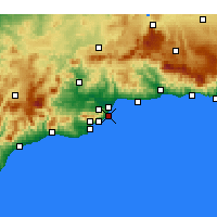 Nearby Forecast Locations - Torremolinos - Carte