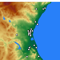 Nearby Forecast Locations - Paterna - Carte