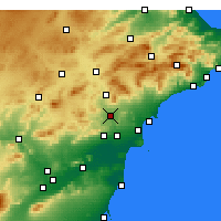 Nearby Forecast Locations - Novelda - Carte
