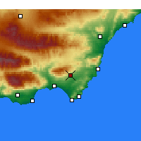 Nearby Forecast Locations - Níjar - Carte