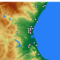 Nearby Forecast Locations - Xirivella - Carte