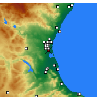Nearby Forecast Locations - Catarroja - Carte
