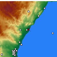 Nearby Forecast Locations - Benicàssim - Carte