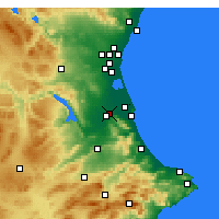 Nearby Forecast Locations - Algemesí - Carte