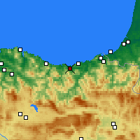 Nearby Forecast Locations - Zarautz - Carte