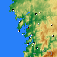 Nearby Forecast Locations - Vilagarcía de Arousa - Carte