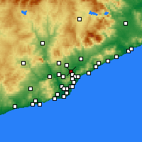 Nearby Forecast Locations - Ripollet - Carte