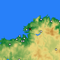 Nearby Forecast Locations - Narón - Carte