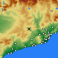 Nearby Forecast Locations - Igualada - Carte