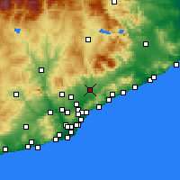 Nearby Forecast Locations - Granollers - Carte