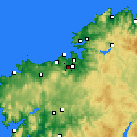 Nearby Forecast Locations - Culleredo - Carte