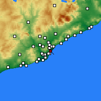 Nearby Forecast Locations - Sant Marti - Carte