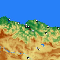 Nearby Forecast Locations - Santutxu - Carte