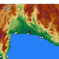 Nearby Forecast Locations - Serik - Carte