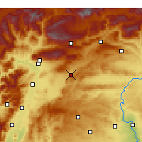 Nearby Forecast Locations - Pazarcık - Carte