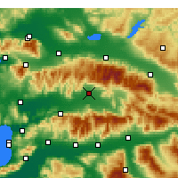 Nearby Forecast Locations - Ödemiş - Carte
