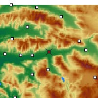 Nearby Forecast Locations - Nazilli - Carte