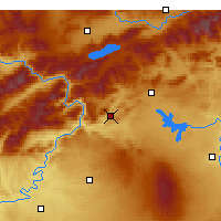 Nearby Forecast Locations - Çermik - Carte