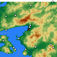 Nearby Forecast Locations - Burhaniye - Carte