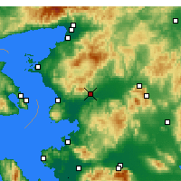 Nearby Forecast Locations - Bergama - Carte
