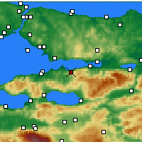 Nearby Forecast Locations - Karamürsel - Carte