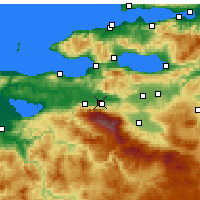 Nearby Forecast Locations - Gürsu - Carte