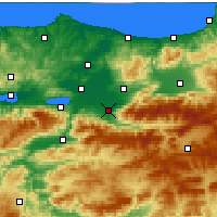 Nearby Forecast Locations - Akyazı - Carte