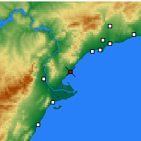 Nearby Forecast Locations - L’Ametlla de Mar - Carte