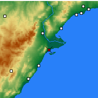 Nearby Forecast Locations - La Ràpita - Carte
