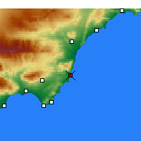 Nearby Forecast Locations - Carboneras - Carte