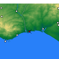 Nearby Forecast Locations - Isla Cristina - Carte
