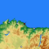 Nearby Forecast Locations - Burela - Carte