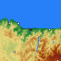 Nearby Forecast Locations - Ribadeo - Carte