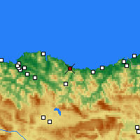 Nearby Forecast Locations - Ondarroa - Carte