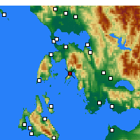 Nearby Forecast Locations - Mytikas - Carte