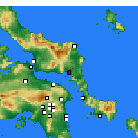 Nearby Forecast Locations - Alivéri - Carte