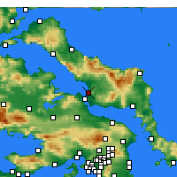 Nearby Forecast Locations - Néa Artáki - Carte