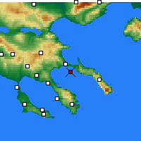 Nearby Forecast Locations - Ammoulianí - Carte