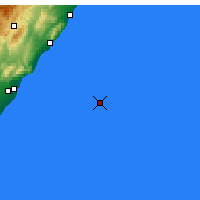 Nearby Forecast Locations - Îles Columbretes - Carte