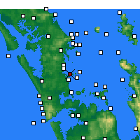Nearby Forecast Locations - Whangaparaoa - Carte