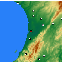 Nearby Forecast Locations - Foxton - Carte
