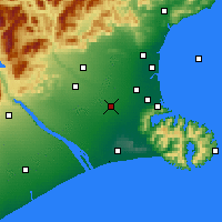 Nearby Forecast Locations - Rolleston - Carte