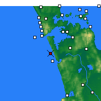 Nearby Forecast Locations - Karioitahi - Carte