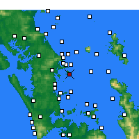 Nearby Forecast Locations - Kawau Point - Carte
