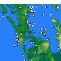 Nearby Forecast Locations - Takapuna - Carte